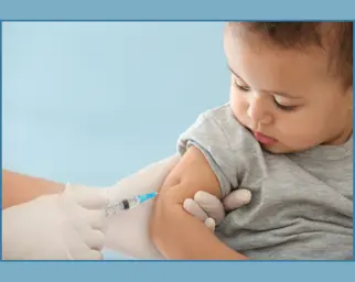 Child and vaccination.