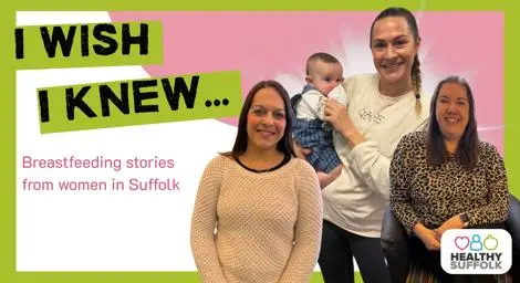 Three local women pictured who have shared their breastfeeding journey as part of the I Wish I Knew campaign